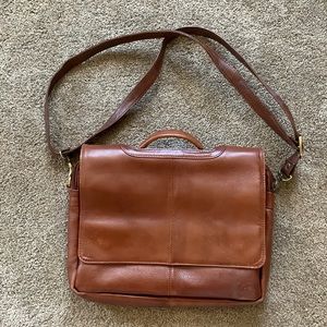 Leather vintage laptop bag